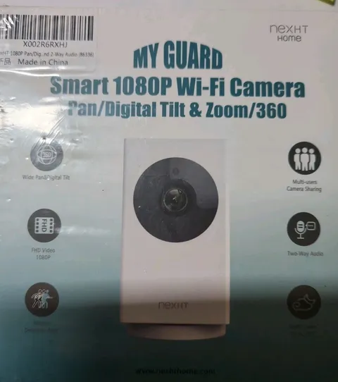 NexHT My Guard 1080P Pan Digital Tilt and Zoom Indoor Smart Wi-Fi Camera