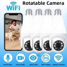 5G Wifi Wireless Home Security Camera System Outdoor Indoor E27 2K HD Night Cam
