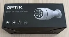 OPTIK Smart Security Wi-Fi PTZ 360° Rotating Light Bulb Camera Night Vision