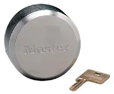 Master Lock 2-7/8" 6271KAW700A-80245 Keyed Alike Puck Shackleless Lock - 6 Pack