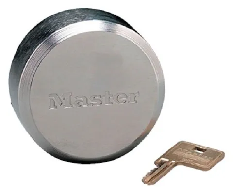 Master Lock 2-7/8" 6271KAW700A-80245 Keyed Alike Puck Shackleless Lock - 6 Pack