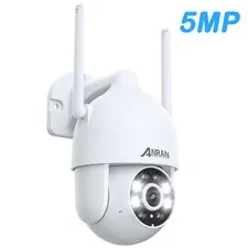 ANRAN 5MP Wireless PTZ Security Camera System WiFi IR Home Outdoor Audio Cameras