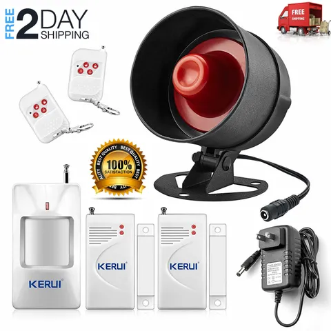 Alarma Para Casa Kit Ventanas De Seguridad Alarmas House Home Inalambrico Sirena