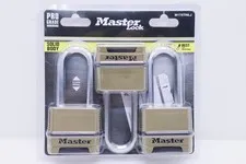 Master Lock M175TRILJ Pro Grade 64mm Resettable Combination Padlocks 3-Pack New