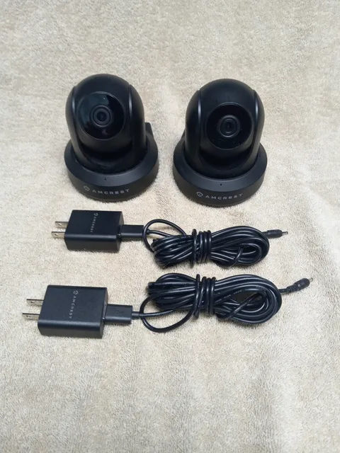 Amcrest IPM-721B 720p Wireless Pan/Tilt Indoor Black Security Cameras 2 Pack