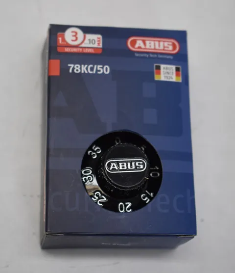 German Abus 78KC/50 Combination Padlock Black 3 Digit Code 78/50 Keyed 502