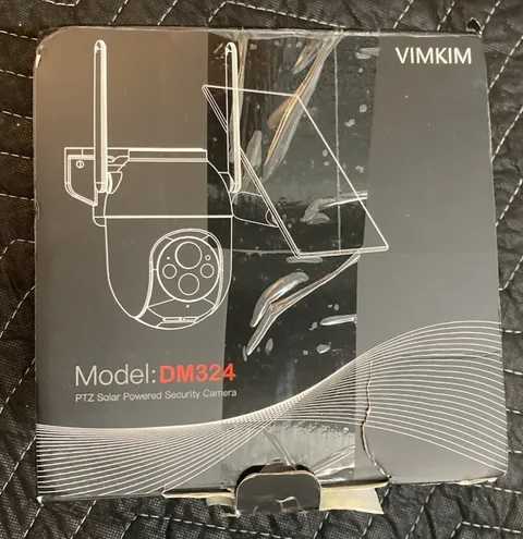 Vimkim Black Wire Free FHD Waterproof Security Camera With Night Vision