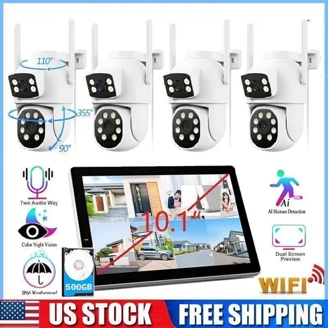 5G WiFi Pro NVR Security Camera System Wireless Outdoor Night Vision 2-Way Talk