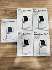 Lot Of 5 Wyze Cam Pan V3 1080p Indoor/Outdoor Wi-Fi Pan Tilt Zoom Smart Camera.