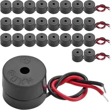 25PCS Buzzer DC 3-12V Wired Connector Active Electronic Buzzer 85dB
