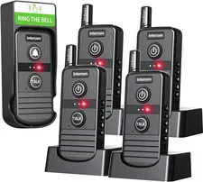 Doorbell, Wireless Intercoms for House,Long Range Two Way Intercom,Rechargeable