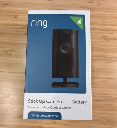 Ring Stick Up Cam Pro Battery In/Outdoor Security Camera NEW SEALED BLACK