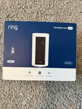 Brand New Ring Spotlight Cam Pro Plug-In 2nd Gen White 4k Retinal Vision 2025