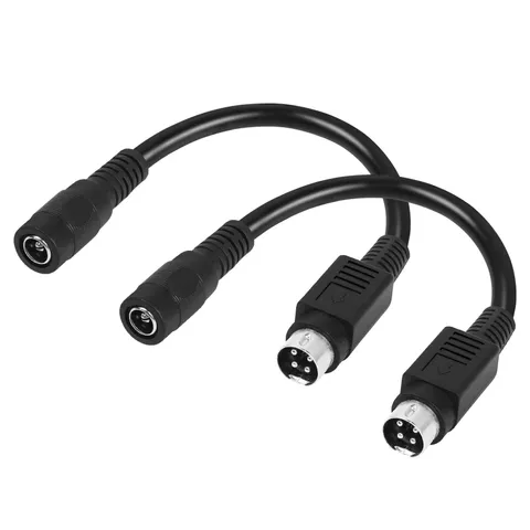 15CM 4 Pin DIN to 5.5 X 2.1mm DC Power Short Cable for CCTV System Chargers A...