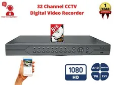 Evertech 32 Channel H.265 HD Security Camera Surveillance DVR recorder 8TB HDD