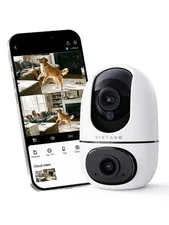 Pet Camera Indoor No Subscription, for Dog Cat Baby, 360° PTZ