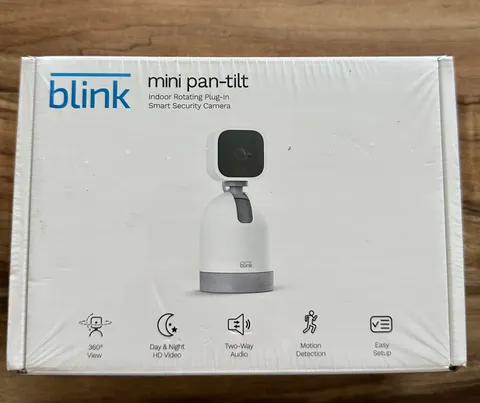 Blink Mini Pan-Tilt Indoor 360° HD Wi-Fi Security Camera Alexa Motion Audio