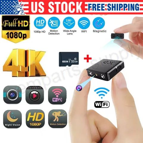 Mini Camera WiFi 1080P HD Home PIR DVR Camcorder Night Vision Home Security Cam`