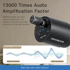 Water Leak Detector Voice Detector Amplifier Underground Leaking Tester