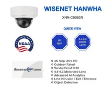 Wisenet Hanwha 4K 8MP  XNV-C9083R NDAA
