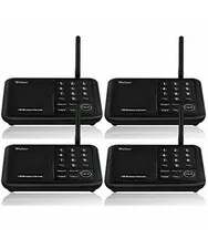 Wuloo Wireless Intercom System for Home Office, 4 Pack, WL666, 1 mile range OB40