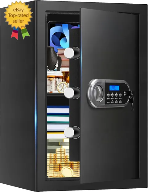 3.4 Cuft Large Safes for Home Use Fire and Water Proof, Anti-Theft Digital Home