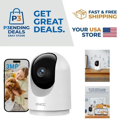 Smart 2-Way Audio Security Camera with 24/7 Cloud & SD Storage - Ideal for Pets