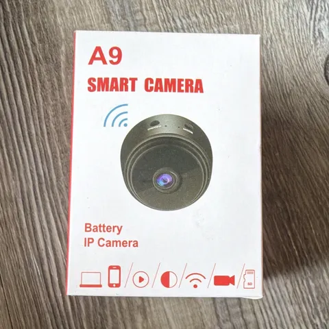 A9 Smart Camera 720p Wireless Wi-Fi Battery IP Cam MicroSD Indoor Black A9A-CC