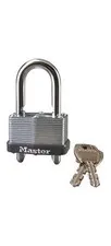 1-3/4 In. Wide Laminated Steel Body, 9/32 In. Diameter Steel Shackle, Adjustable
