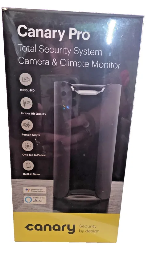 Canary Total Security System Camera & Climate Monitor Indoor Camera w HD 1080p