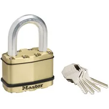 Master Lock M15BEURDLF Excell™ Brass Finish 64mm 5-Pin Lock - 38mm