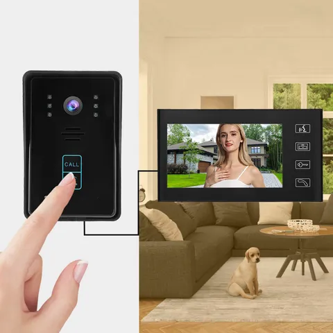 IR Camera Doorbell 7 Inch Waterproof Intercom For Outdoor Monitoring Popular
