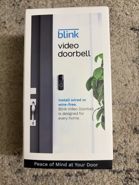 Blink Video Doorbell Wired/Wireless Two way audio HD video & Alexa New
