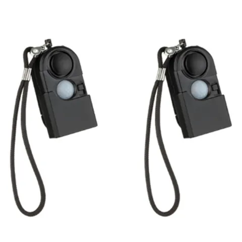 2 Pcs Camping Travel Portable  PIR Infrared Motion Sensor Detector Alarm5840