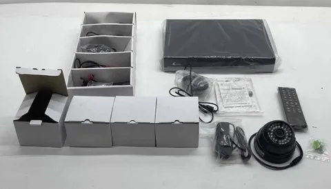 Global Surveillance 4 Channel H.264 Video Sec Kit Wired Indoor/Outdoor DVR Gs0