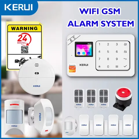 W181 New Panel Host Home Alarm System Wireless WiFi GSM Anti-Theft Alarm Tuya Sm