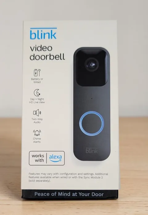 Blink Smart Wi-Fi Video Doorbell Wired/Battery with 2 Way Audio works with Alexa