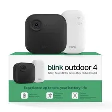 Blink Outdoor 4 Wireless Security Camera System 2 year battery + Sync Module NEW
