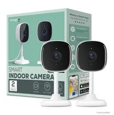 Indoor Security Camera 2 Pack 1080p Wi-Fi Night Vision Two-Way Audio Motion