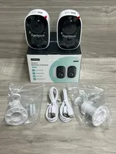 Curisee CRS300 2-Pack Smart Battery Wireless Security Cameras (PO1024726)