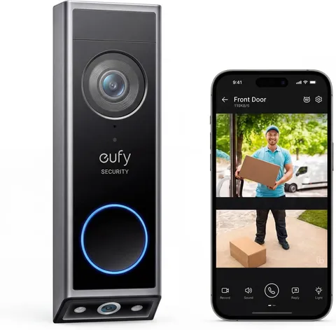 Eufy Security Video Doorbell E340, Dual Cameras, 2K FHD | No Subscription, Head-