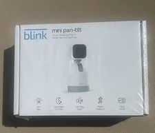Blink Mini Pan-Tilt Indoor Rotating Plug-In Smart Security Camera White