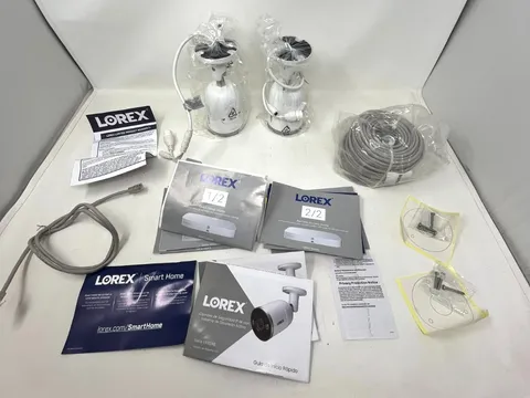 LOREX E892AB-Z 4K Ultra HD Smart IP Deterrence 2 X Camera + Cable