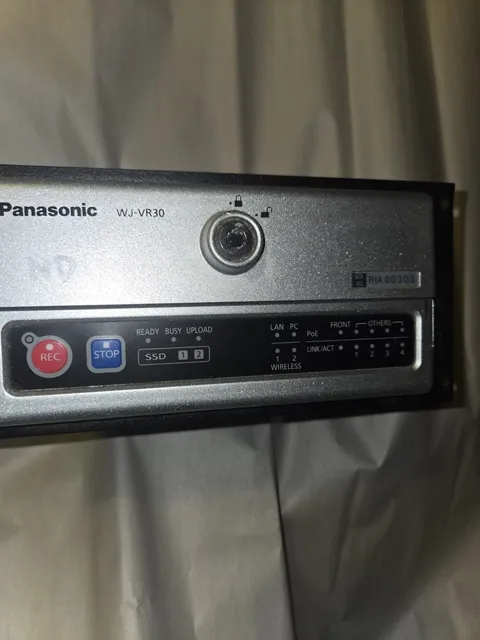 Panasonic WJ-VR30 Arbitrator HD 360 Network Recorder Locked No Key