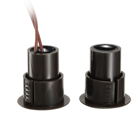 2PCS NC Recessed Wired Security Sensor Alarm RC-36 Magnetic Reed Switch Brown