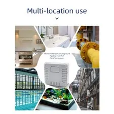 Leak Detection Alarm Adjustable Probe Sensitivity Overflow Protective Realtime