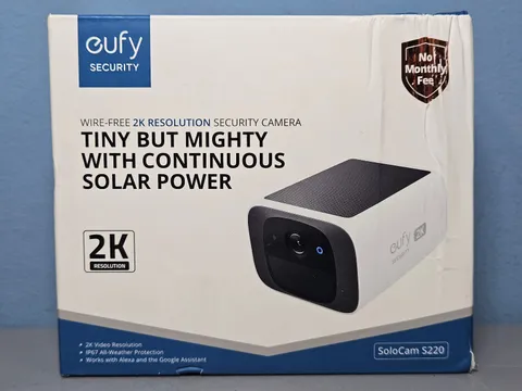 Eufy S220 Tiny But Might Security Camera With Solar Power - New & Sealed