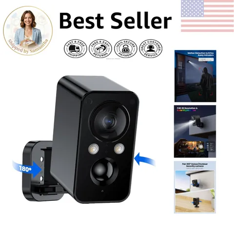 Waterproof HD Surveillance Camera with Alarm & Cloud Storage for Home Security