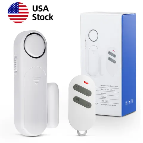 Apartment Anti‑Theft Alarm 120dB Wireless Door Window Sensor w/Remote Control