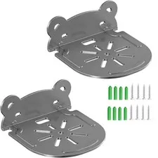 2 Sets Heavy-Duty Steel L-Shaped Mount Bracket - Universal Fit for Dome & Tur...